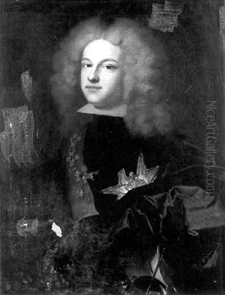 Portrait De Philippe V Oil Painting by Hyacinthe Rigaud