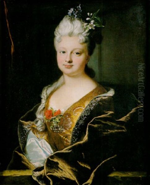 Portrait Presume De Madame Le Bret De La Briffe Oil Painting by Hyacinthe Rigaud