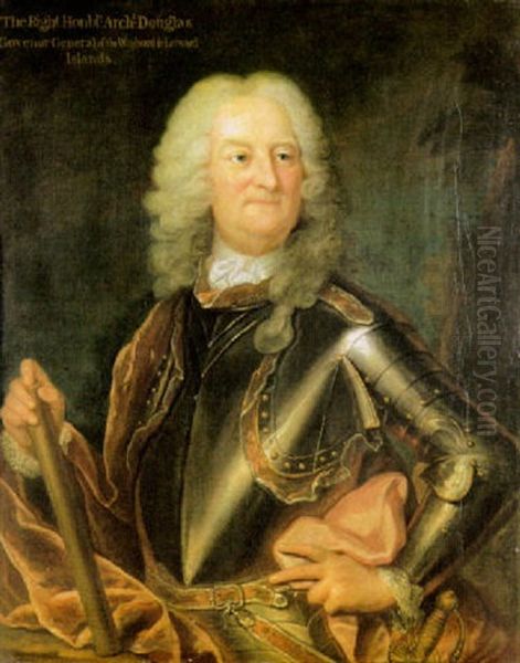 Portrat Des Grafen Douglas, Generalgouverneur Der Windward Islands Oil Painting by Hyacinthe Rigaud