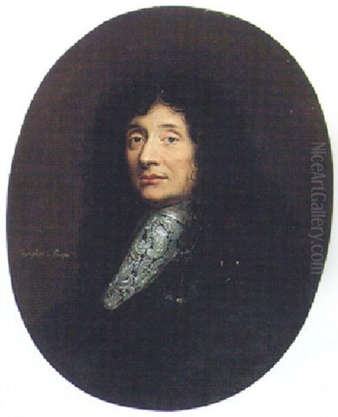 Portrait Of Simon-arnauld, Marquis De Pomponne Oil Painting by Hyacinthe Rigaud