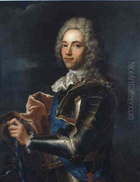 Bildnis Des Duc De Gisors, Marschall Von Frankreich Oil Painting by Hyacinthe Rigaud