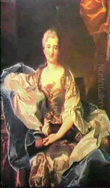 Portrait Presume De Mademoiselle De Blois Oil Painting by Hyacinthe Rigaud