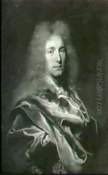 Portrait D'un Jeune Homme En Buste Oil Painting by Hyacinthe Rigaud