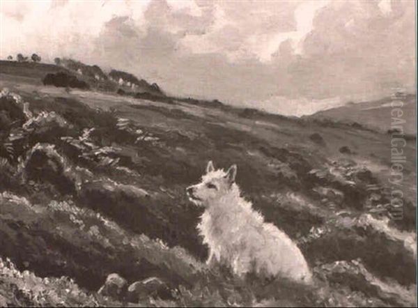 The West Highland Terrier, `cappie' Oil Painting by Ernest Higgins Rigg