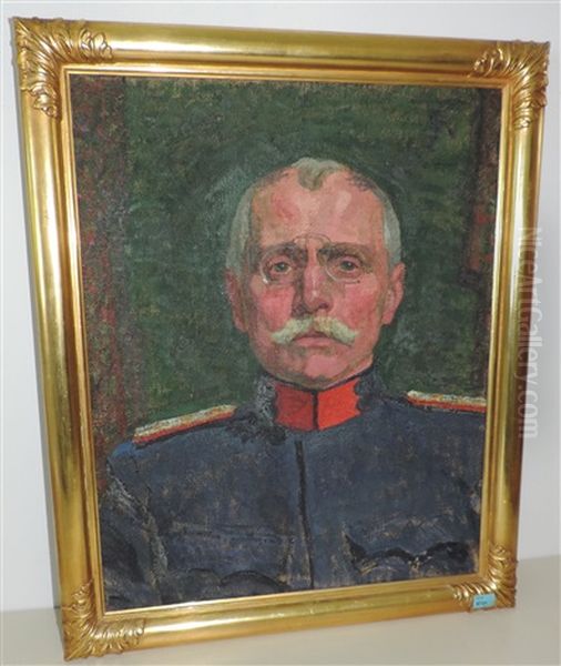 Portrait Oberst Merki Oil Painting by Sigismund Righini