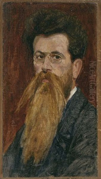 Selbstbildnis (self Portrait) Oil Painting by Sigismund Righini