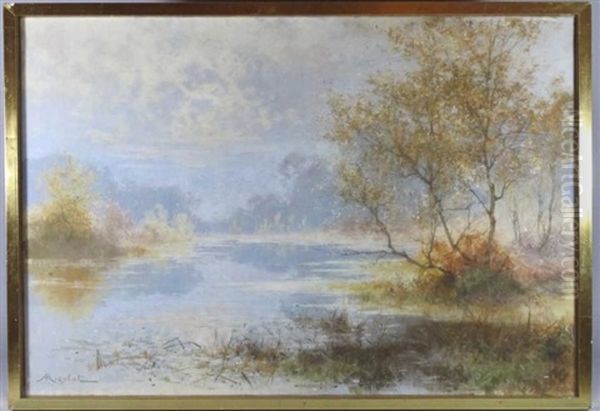 Etang En Sologne Oil Painting by Albert Gabriel Rigolot