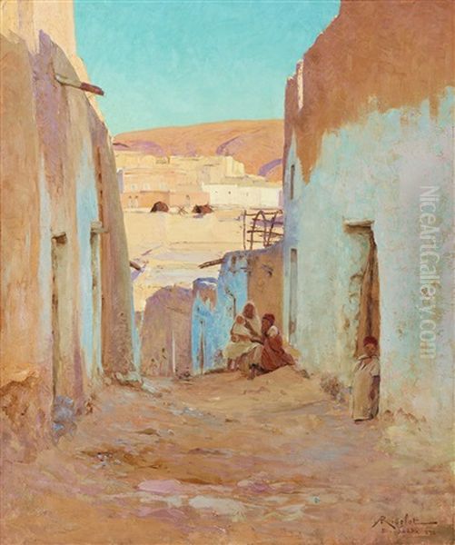 Motiv Fran Bou Saada Oil Painting by Albert Gabriel Rigolot