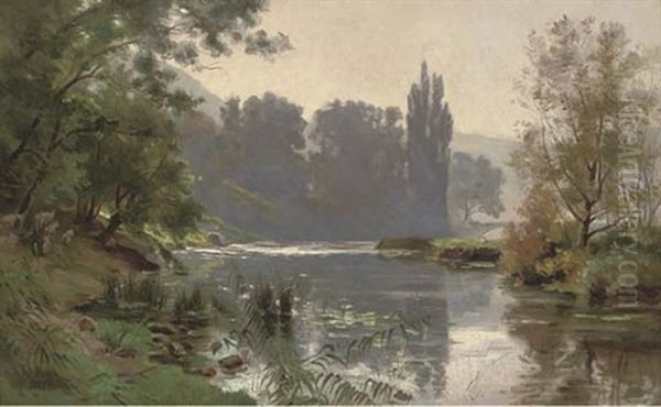 Summer On The River Oil Painting by Albert Gabriel Rigolot