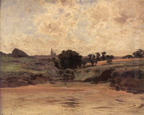 Paysage Breton Oil Painting by Albert Gabriel Rigolot