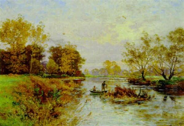 Herbstlandschaft Oil Painting by Albert Gabriel Rigolot