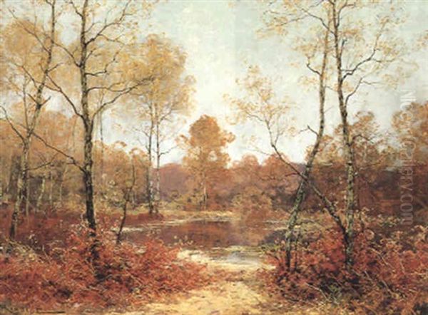 Herbstlandschaft Oil Painting by Albert Gabriel Rigolot