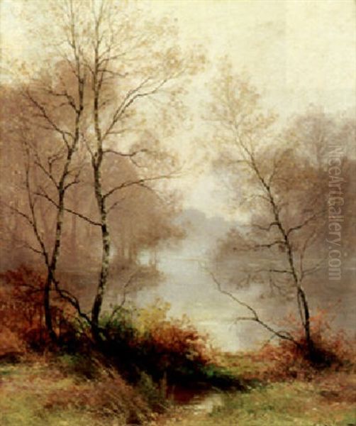 Autumn Glow Oil Painting by Albert Gabriel Rigolot