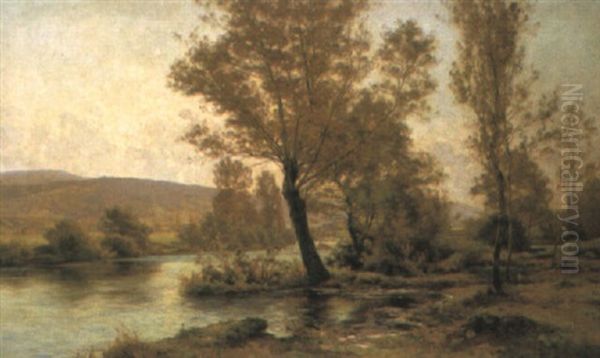 Le Bord De La Riviere Oil Painting by Albert Gabriel Rigolot