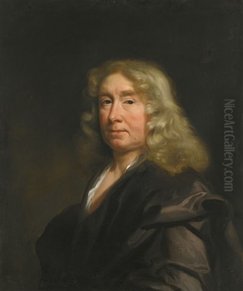 Portrait Of William Chiffinch, Half-length Oil Painting by John Riley