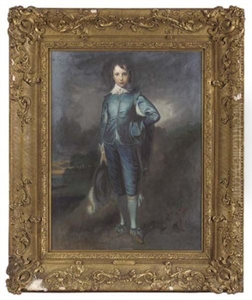 The Blue Boy (after Thomas Gainsborough) Oil Painting by John Riley