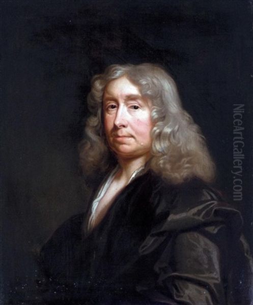 Portrait Of William Chiffinch Oil Painting by John Riley