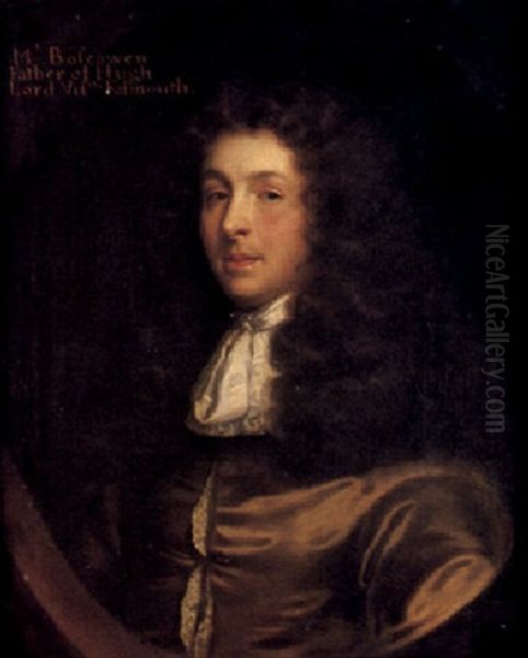 Portrait Of Edward Boscawen Oil Painting by John Riley