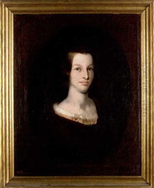 Portrait Of Mrs. Rimmer Oil Painting by William Rimmer