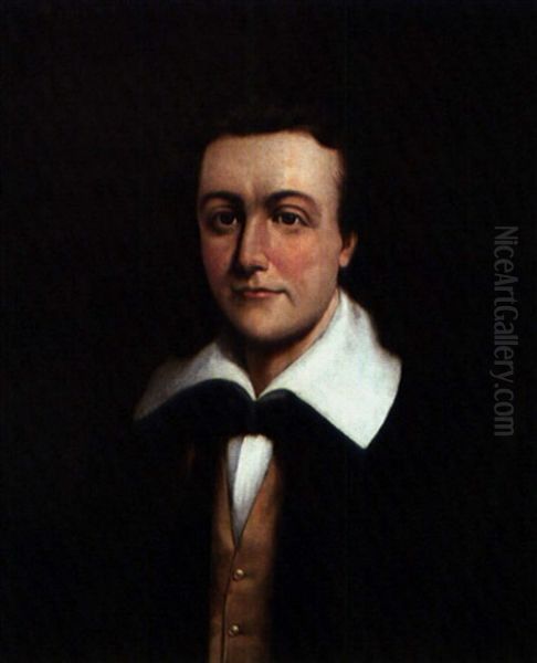 Portrait Of John Woodhouse Audubon Oil Painting by Adolf D. Rinck