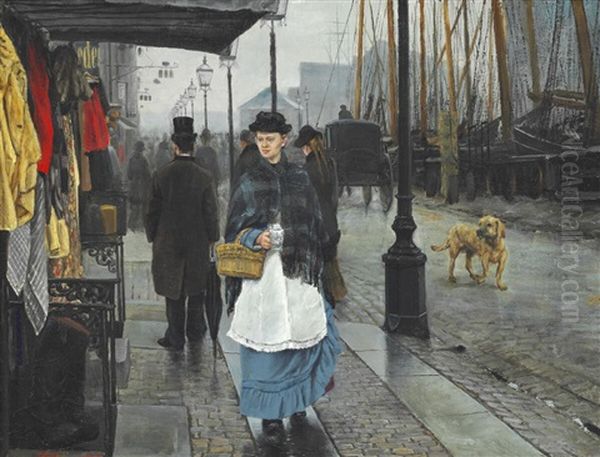 View Of Nyhavn, Copenhagen by Laurits Andersen Ring