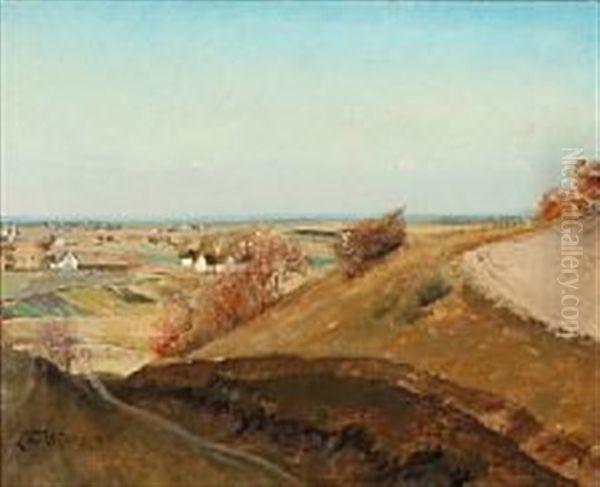 View Of Mollevang Oil Painting by Laurits Andersen Ring