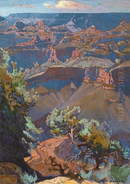 A View Into The Grand Canyon by Carl Oscar Borg