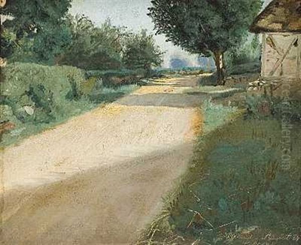 Landsbygade Oil Painting by Laurits Andersen Ring