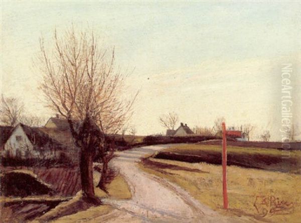 Vejen Til Lynaes Oil Painting by Laurits Andersen Ring