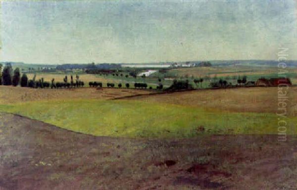 Summer Meadows Oil Painting by Laurits Andersen Ring