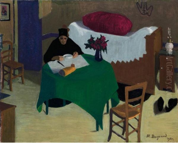 Le Repas Solitaire, 1921
The Solitary Meal, 1921 Oil Painting by Marius Borgeaud