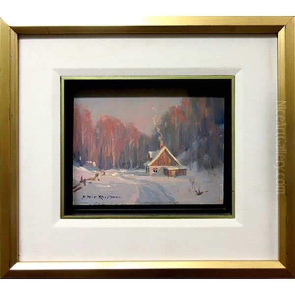 The Last Rays, Laurentians Oil Painting by Eric Riordon