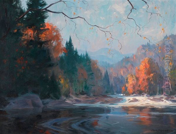 Fall Landscape Oil Painting by Eric Riordon