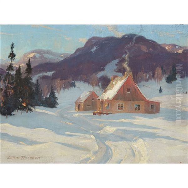 March Afternoon: Laurentians Oil Painting by Eric Riordon