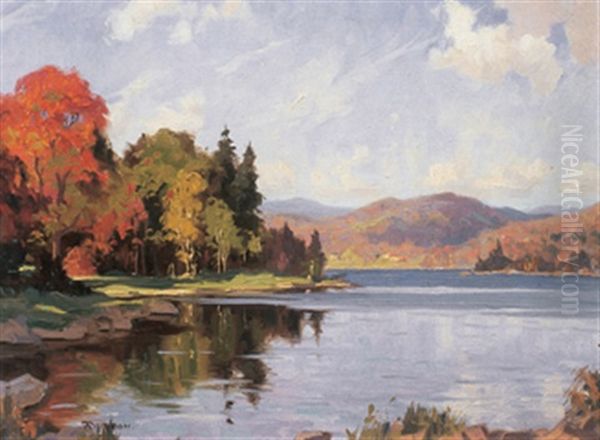 Fall Landscape Oil Painting by Eric Riordon