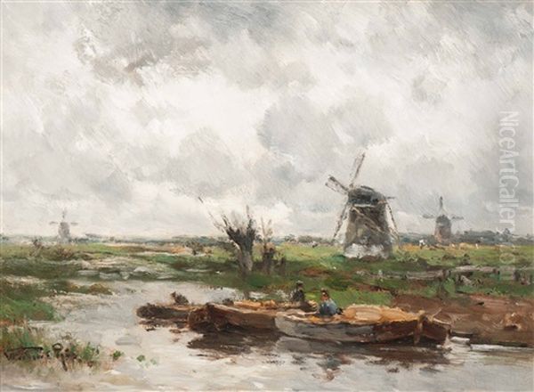 Morgen Bij Megen Oil Painting by Willem Cornelis Rip