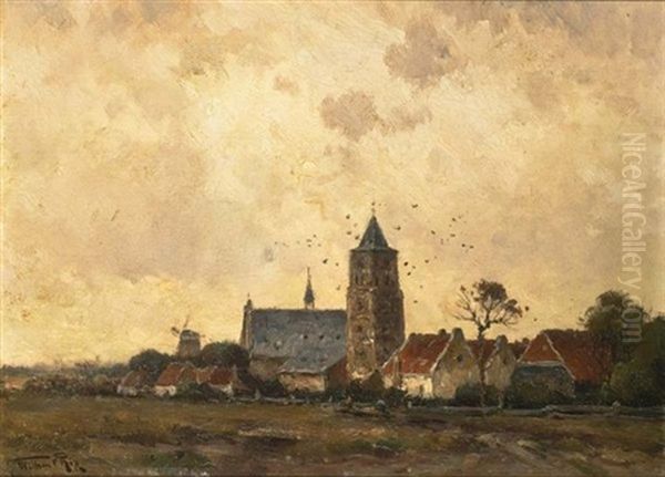 A View Of Wouw Oil Painting by Willem Cornelis Rip