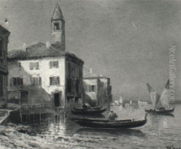 Venice Harbor by Virgilio Ripari