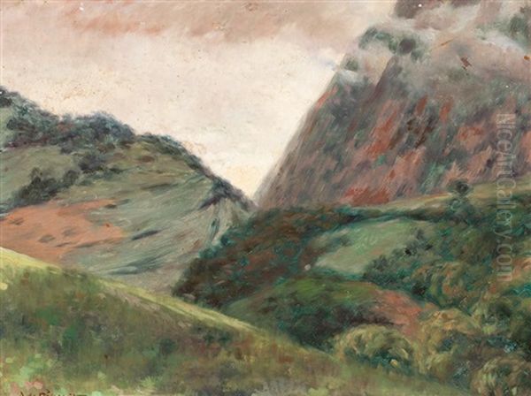 Paisaje Oil Painting by Alexandre de Riquer