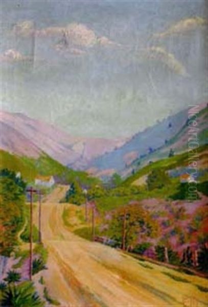 Avenida-victoria Theresopolis Oil Painting by Gaston Rit