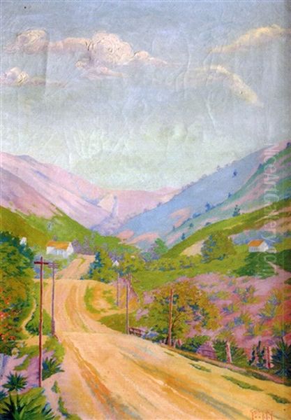 Avenida-victoria Theresopolis Oil Painting by Gaston Rit