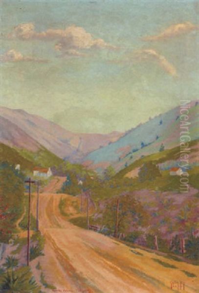 Avenida Victoria, Theresopolis; Brazil Oil Painting by Gaston Rit