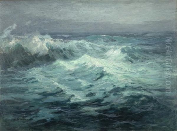 Whitecaps Oil Painting by William Ritschel