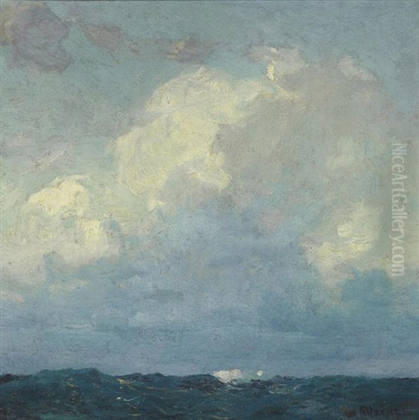 Opalescent Sea Oil Painting by William Ritschel