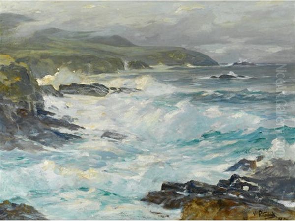 Carmel Coast Range Oil Painting by William Ritschel