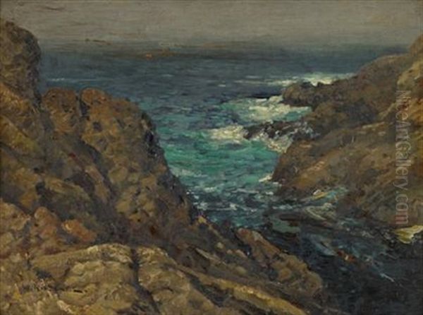 Misty Morning Monterey Oil Painting by William Ritschel