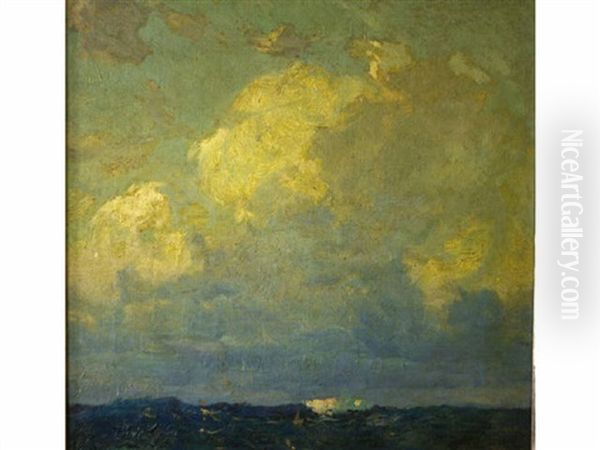 Opalescent Sea Oil Painting by William Ritschel