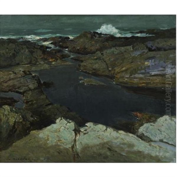 Tidal Pool, Carmel (seascape) Oil Painting by William Ritschel