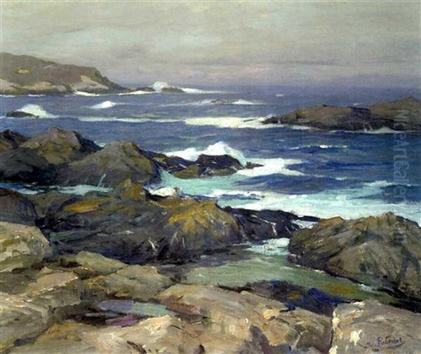 Coastal Range, Carmel Highlands Oil Painting by William Ritschel