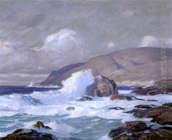 Headlands - Carmel Highlands, California Oil Painting by William Ritschel